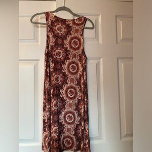 Aeropostale Women's Red and Pink Dress